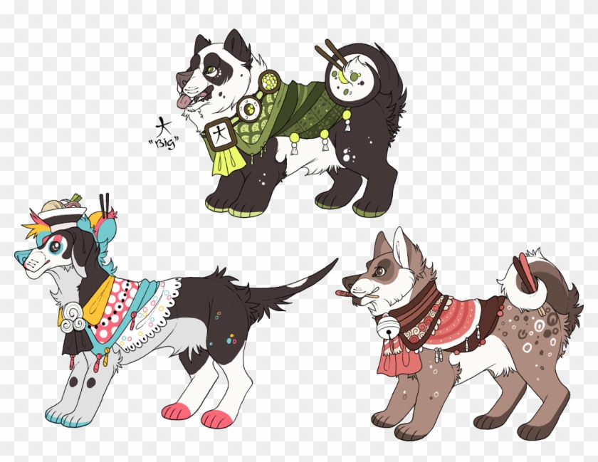 Japanese Dogs [closed] By Plumbeck - Cartoon - Free Transparent PNG ...